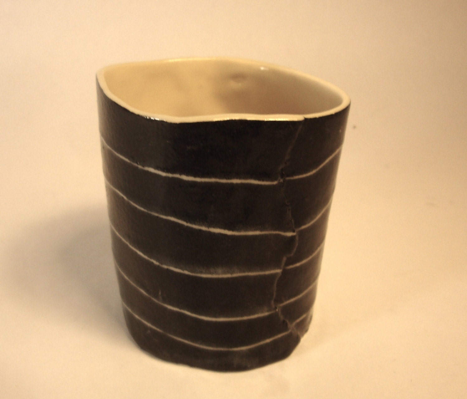 SECOND SALE - Black Striped Cup