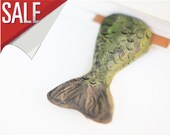 SALE. Mermaid  tale in the book .Unusual art bookmark .Funny fathers day gift. fisherman present .