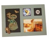 New Orleans Assemblage, Casket Girl, Vampire  Art, Gothic Dark Art, Halloween Mixed Media Art, Halloween Fine Art Assemblage, Coffin Girl
