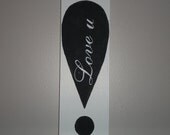 Wooden Signs - Love u - Wall Decor - Wall Hanging or set on your Mantle - Home decor