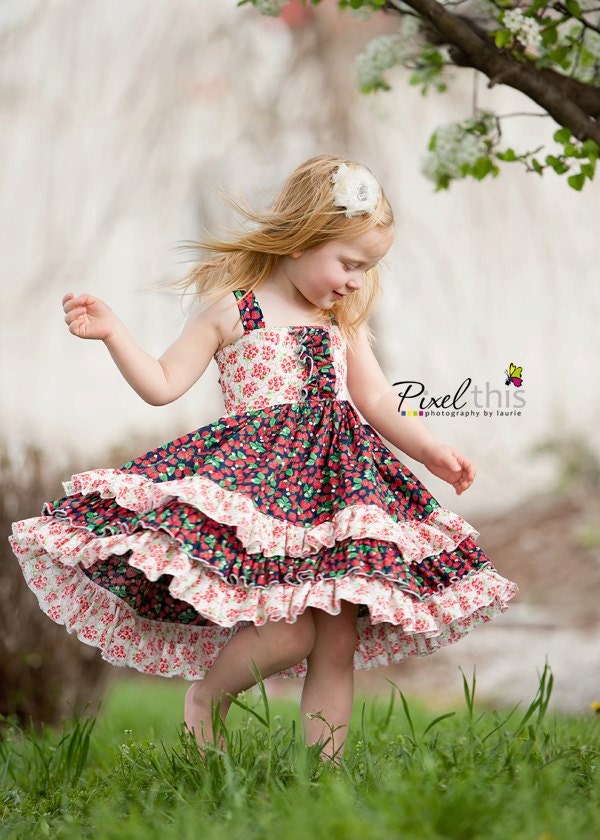 Sasha Party Twirl Dress, Sizes 12m, 18m,  2T, 3T, Custom colors, you get to choose. Larger sizes available- up to size 6