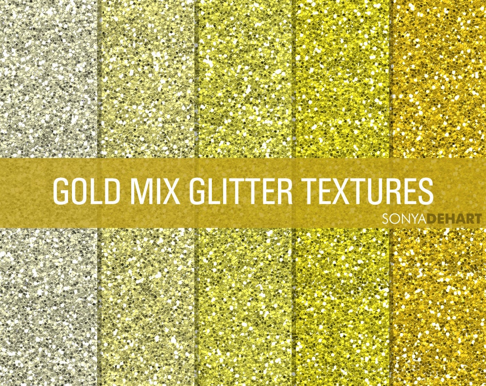 50% Off SALE Glitter Digital Papers Glitter Textures Glitter Paper Pack Gold Mix Instant Download Il_170x135