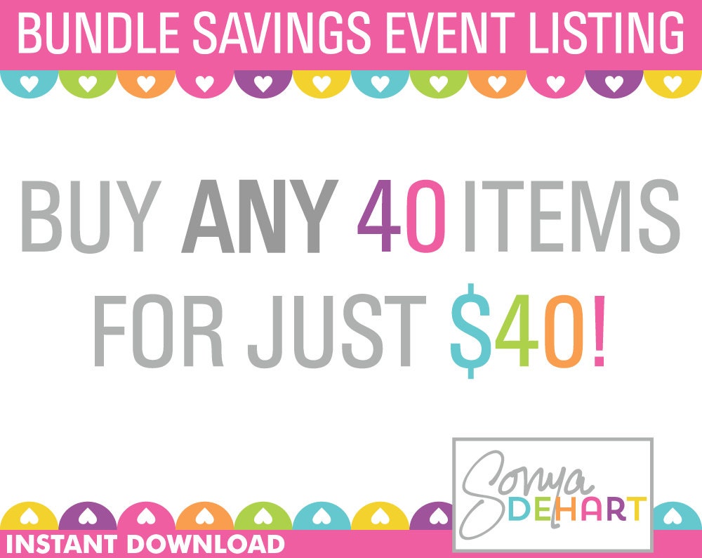 Clip Art and Digital Papers Buy ANY 40 Items Sale Instant Downloads No Waiting