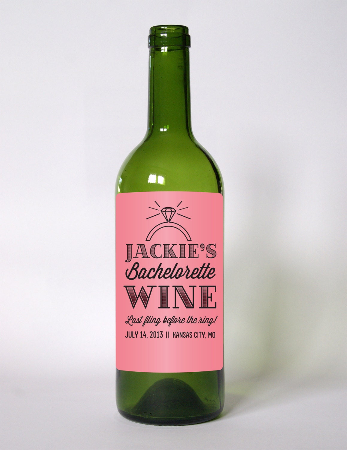 Custom Vintage Wine Labels for Bachelorette Parties