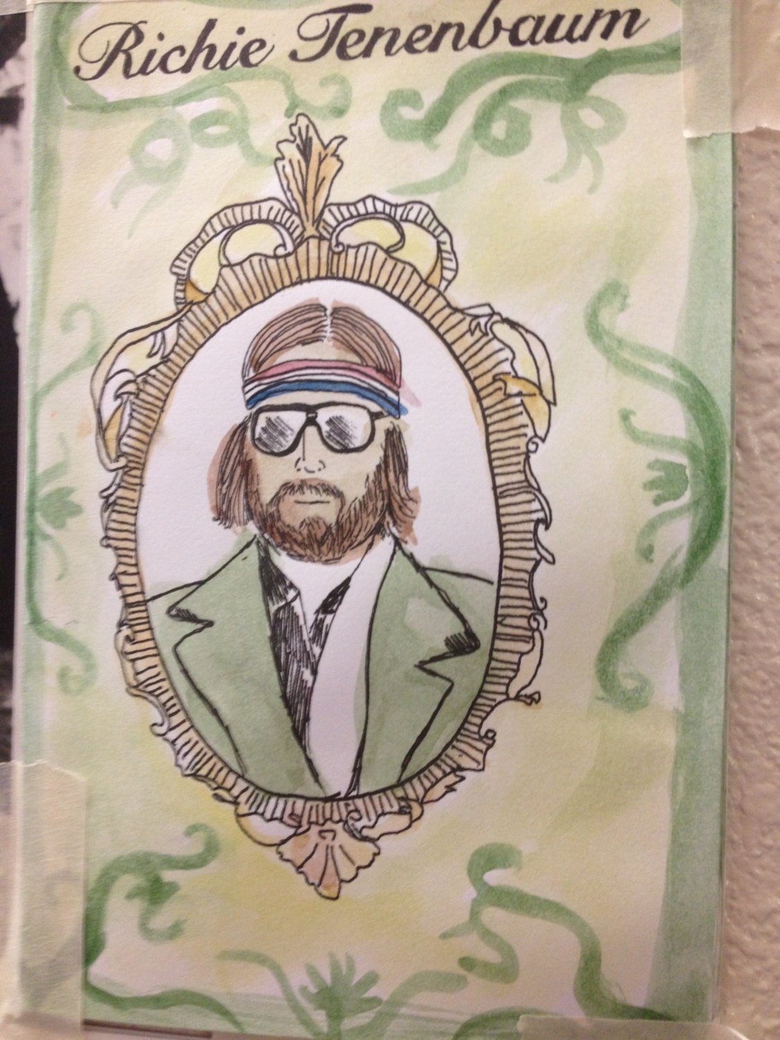 Comic Book Richie Tenenbaum Book/ zine illustrations.
