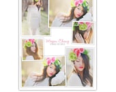 INSTANT DOWNLOAD - Collage Layout - 16x20 Print & Blog board - E823