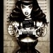 Bettie Page Art Print by Marcus Jones 11.5" x 8" approx