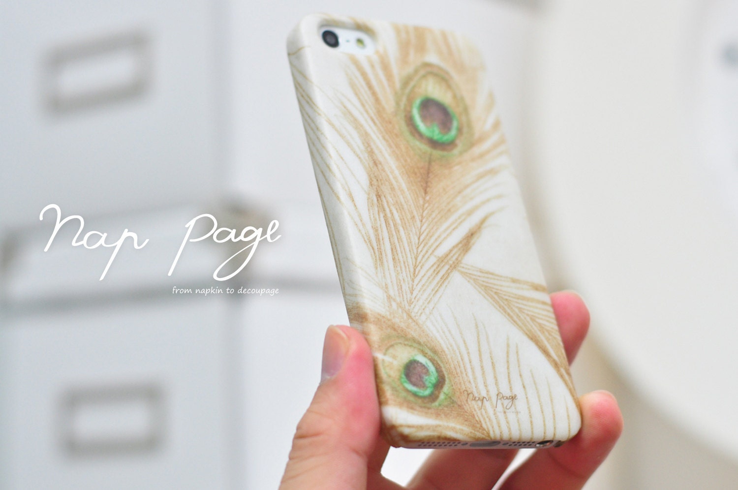Apple iphone case for iphone iphone 3Gs iphone 4 iphone 4s iPhone 5 : Vintage peacock feather