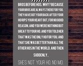 Fathers Day Gift for a man brother friend Michael Scott from the Office quote She's not your ho no mo 5x7 poster print