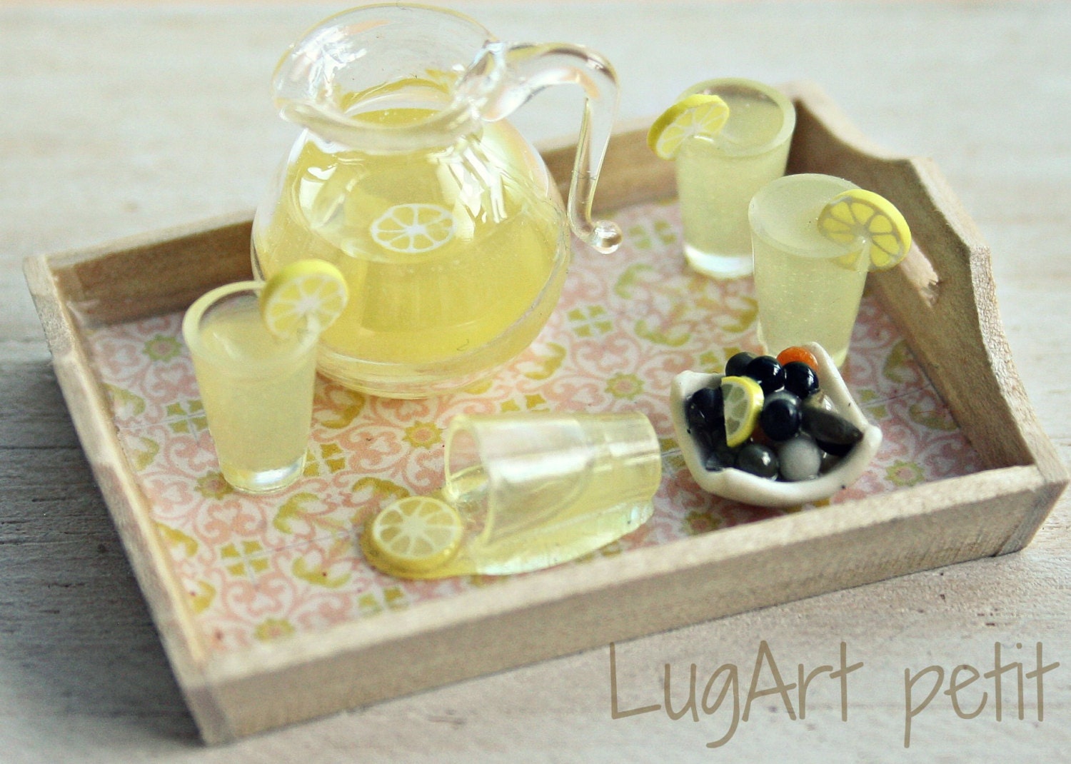Lemonade on tray