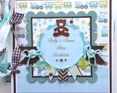 Scrapbook Mini Album Baby Boy Premade Personalized