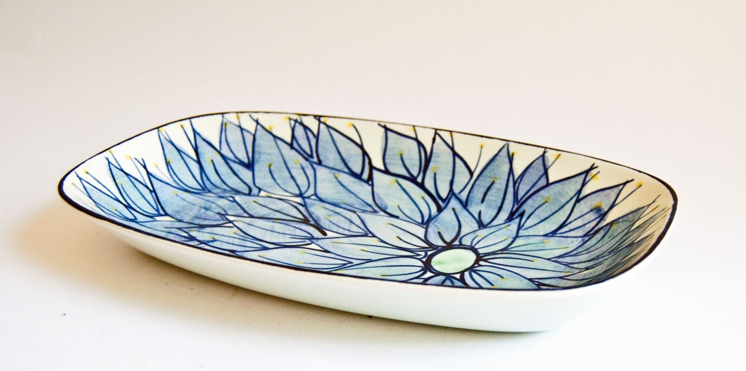 Vintage Royal Copenhagen Fajance // Tenera // Dish or Tray // Beth Breyen // Danish Design 1960s