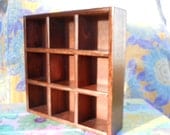 Display Organizer Collector Box, Woodworking, Sewing and Hobby Box, New Wood Box, 12x12x2.5in Box