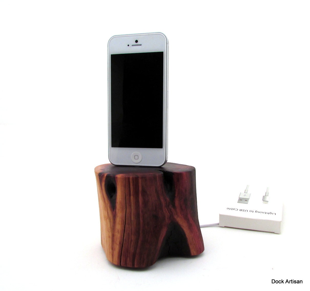 iPhone 5 Dock in Mazanita Wood