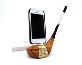 Vintage Wooden Golf Club iPhone 5 Dock