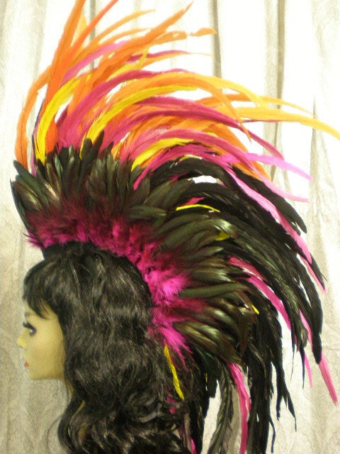 Ready to Ship Feather Mohawk: The Roxy