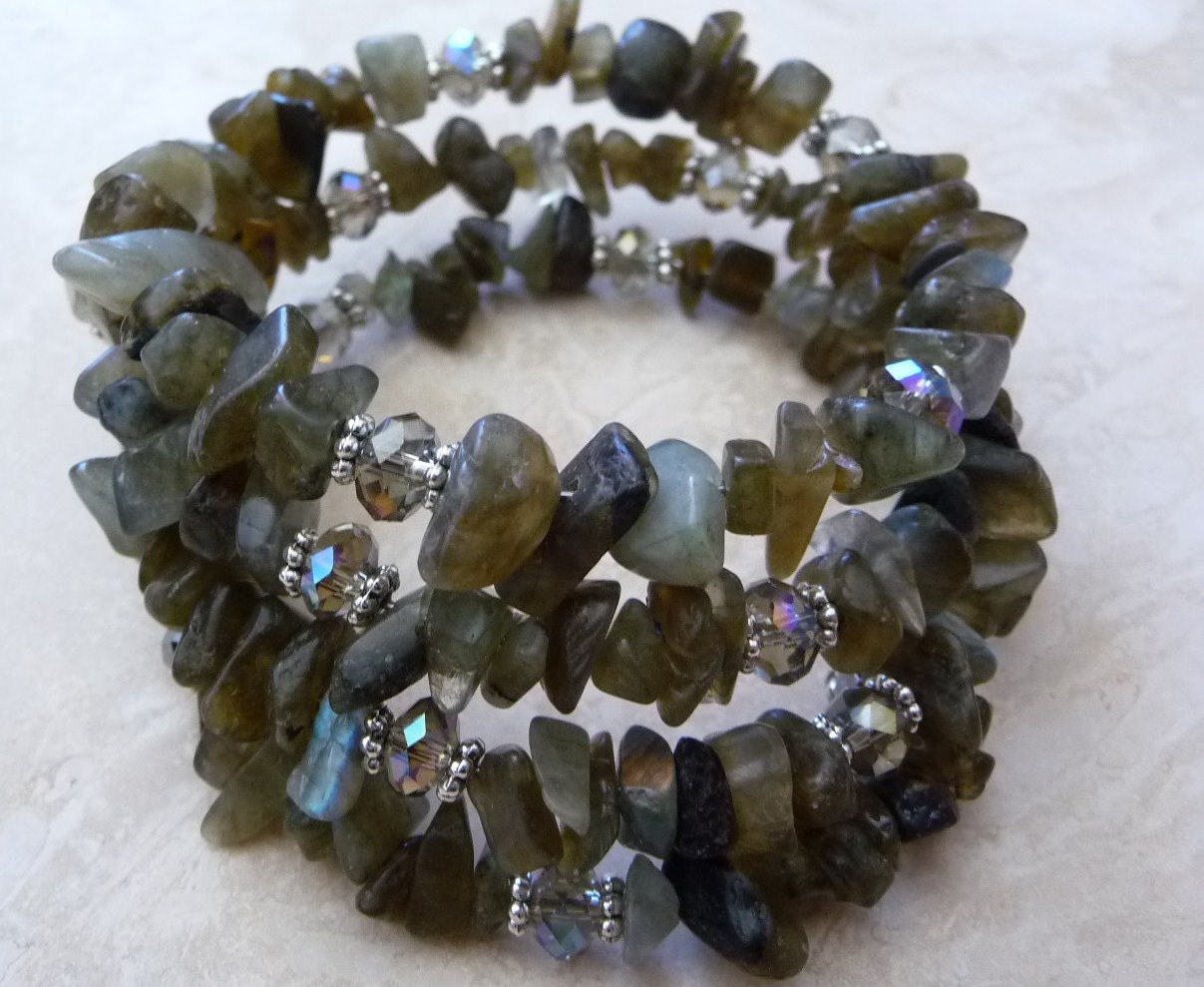 Labradorite Chip Bead Bracelet