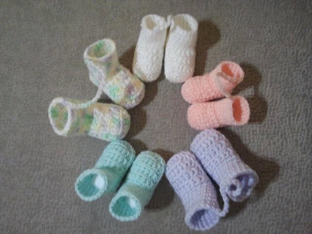 Cute Mini Baby Bootie Keychain...