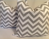 Chevron   Pillow Covers.Printed Fabric Front and Back 20x20