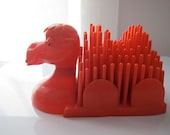 Vintage Red Camel Pencil Organizer with Sharpener Head