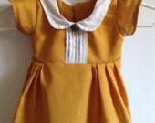 Yellow Ocher Evelyn Dress 0-3 months