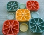 Odds & Ends Tupperware  Coasters and multi Color Stack ups
