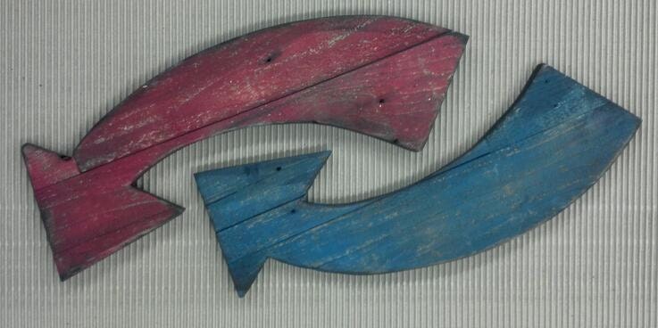 24" Arrow Vintage Plank Style, Custom, Home Decor