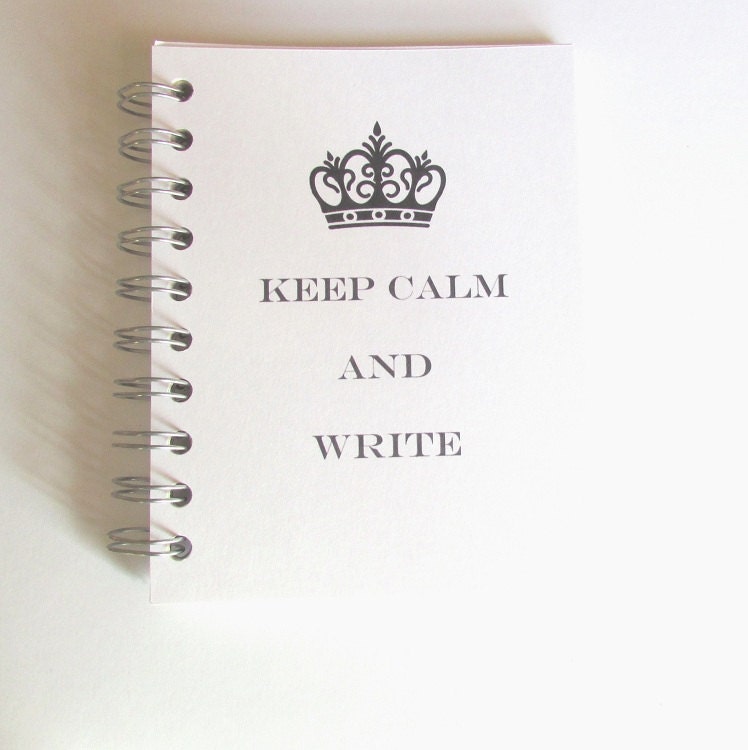 Personalized Journal Keep Calm and Write