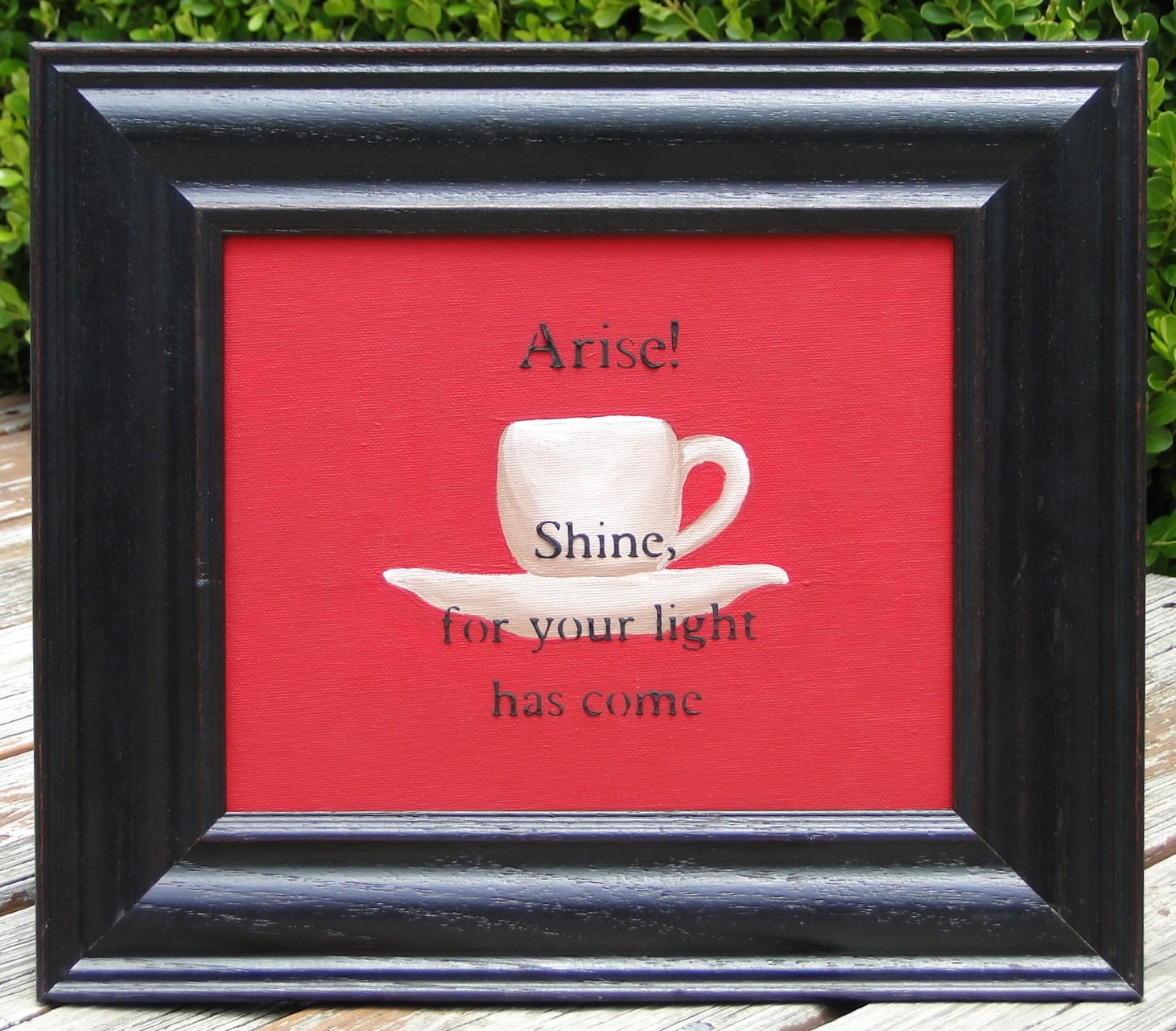 Scripture Wall Art, Framed Bible Verse, Isaiah 60vs1