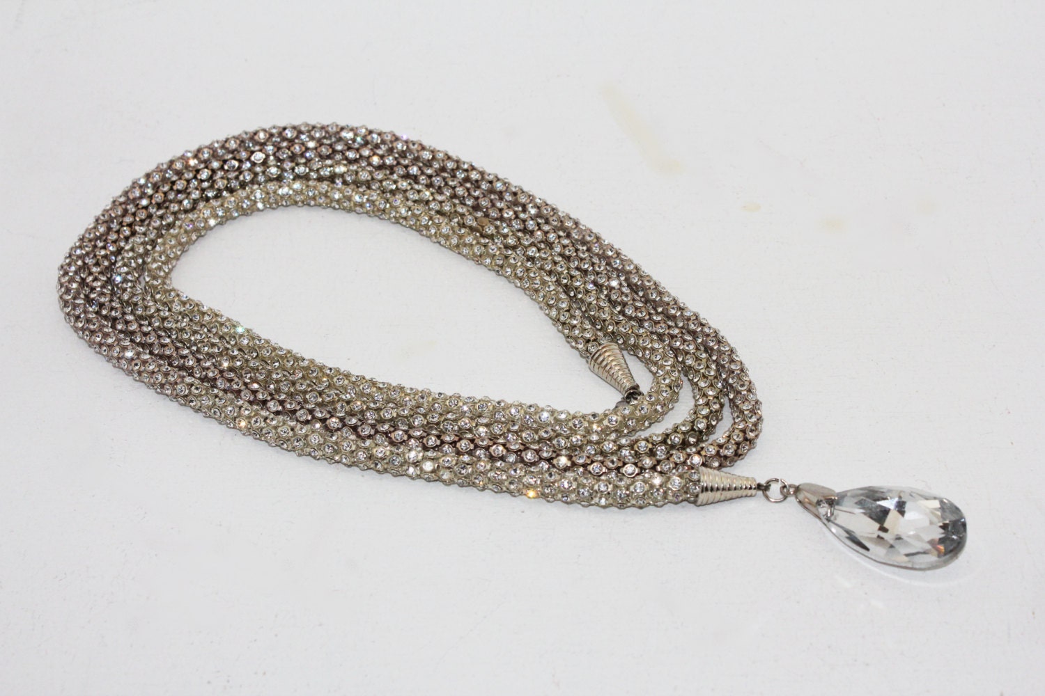 Body jewelry, Long necklace, Beautiful multi functional long wedding necklace with swarovski ,Bridal, wedding necklace, belt,bridesmaid gift