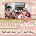 Digital Scrapbooking: Hannah Mega Digital Scrapbook Kit (Coral Pink, Green, Brown), Instant Download