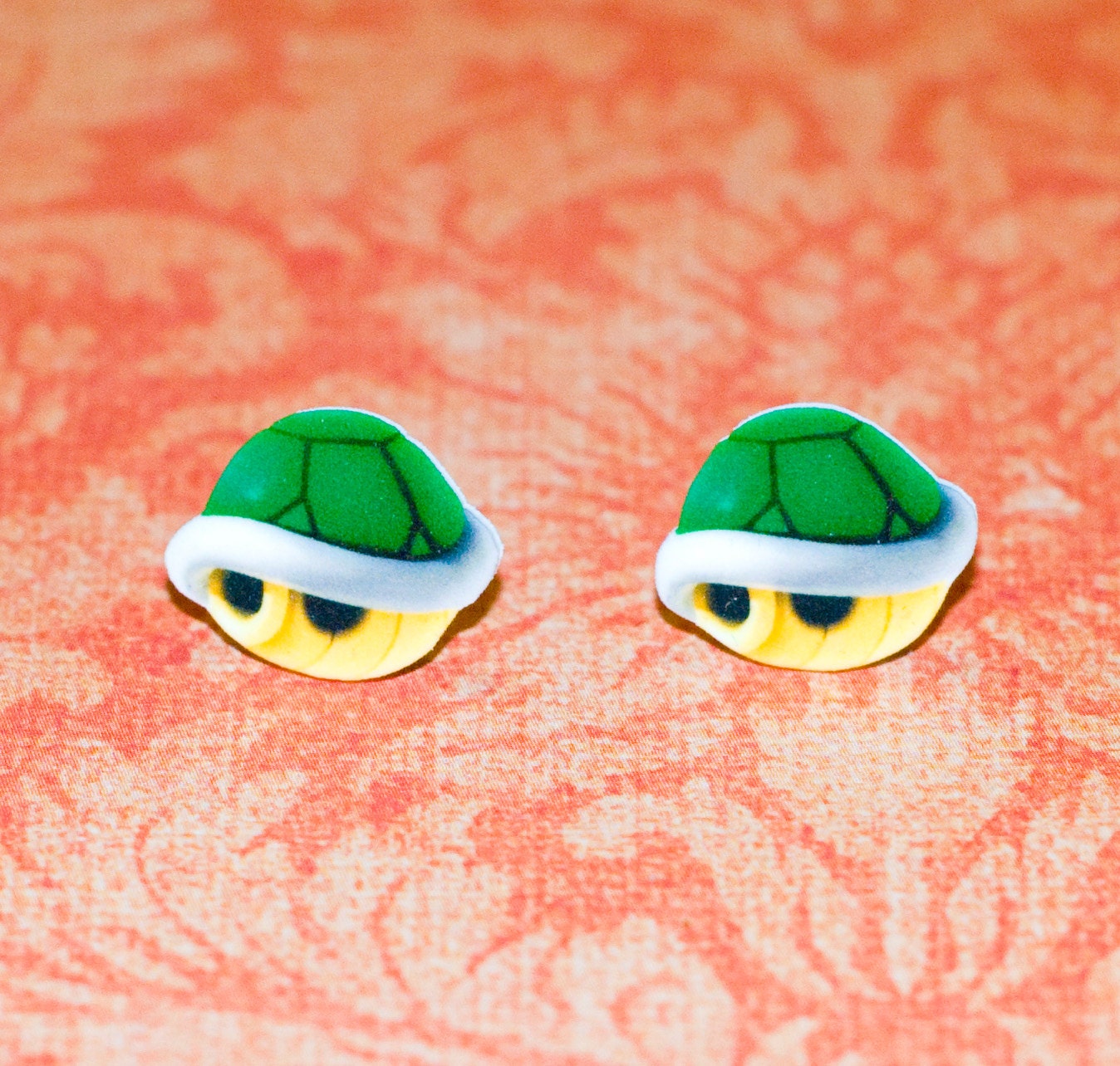 Mario Green Shell Earrings