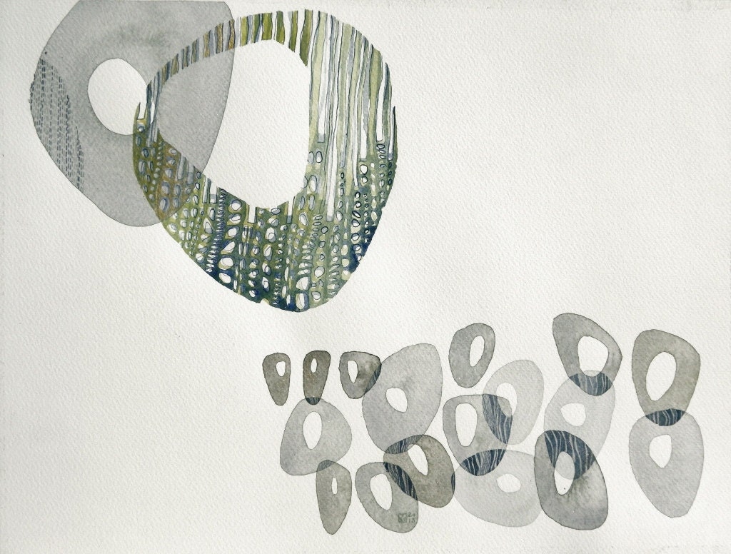 circular pairs (original watercolor)