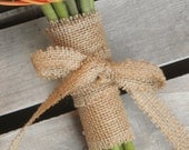 Burlap Ribbon-Choose the Color-5yds (width 1") -4 Colors Available-Perfect for Bows/Weddings/Decor-Folk/Rustic/Americana/Country