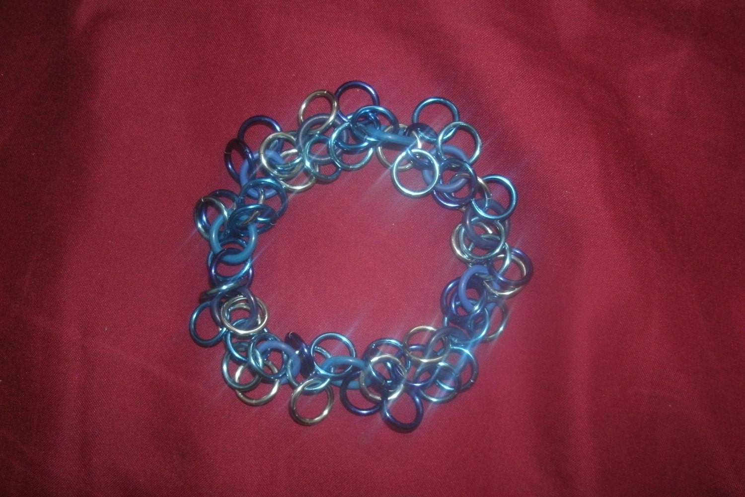 Hanging Bells Bracelet in Four Color Blue
