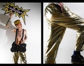 Metallic Gold Glam Shimmer Pants
