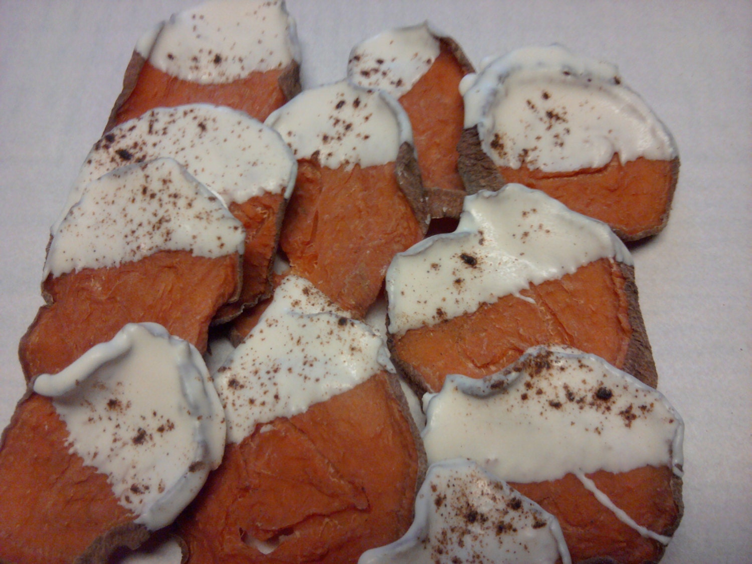 Gourmet Dog Chews Combo Pack  For Your Dogs Sweet Potato Pie with Yogurt and Sweet Potato Chips