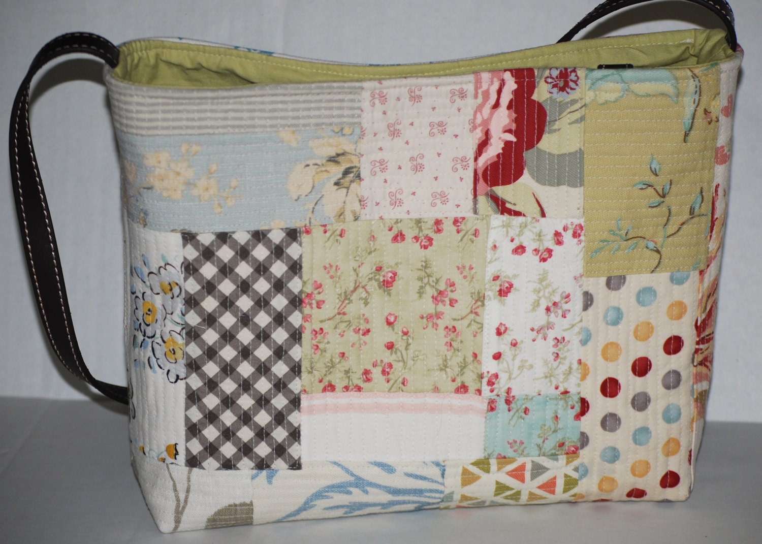 Custom Stitched Patchwork Quilted Tote