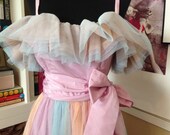 vintage 60's tulle prom dress