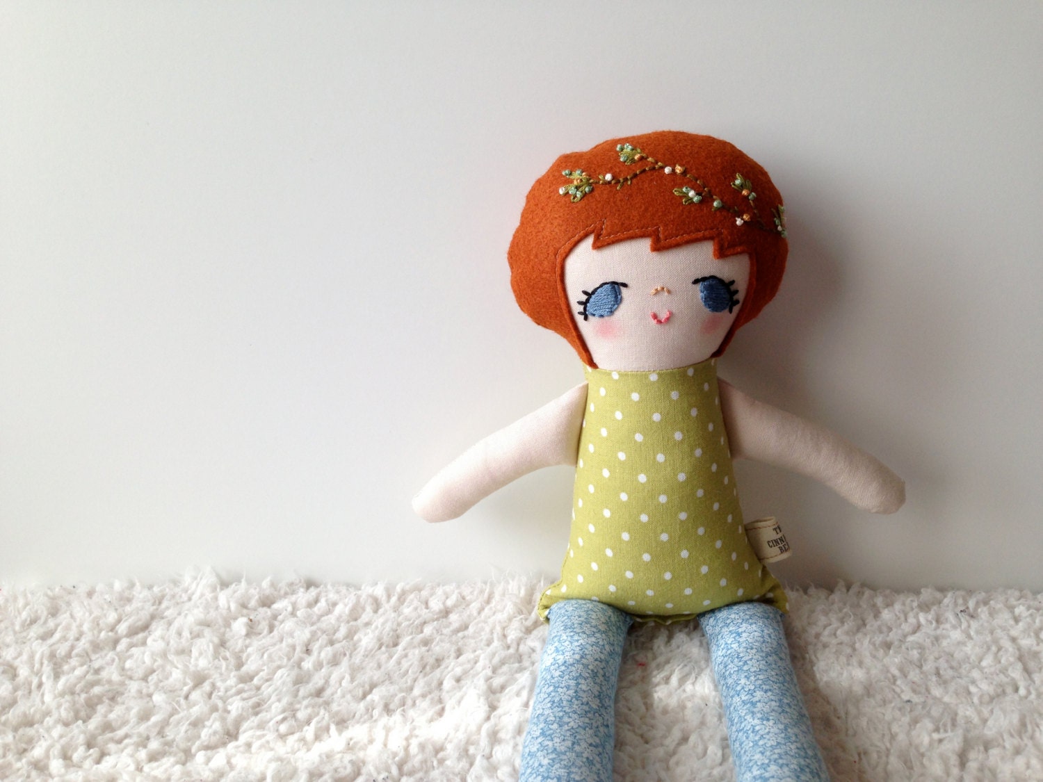 Sadie the soft cloth girl rag doll