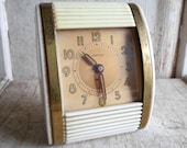 Alarm Clock, Vintage Clock, 1950s, 1960s, Travel Clock, Westclox, Atomic, Retro, Mad Men from All Vintage Man