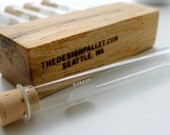 Spalted Maple spice rack with 5 glass test tubes - limited edition