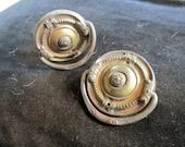 Antique Drawer Pulls Gold Tone Metal Vintage Retro Dresser Pulls