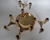 Brass/Gold Candleholders Ceasar Stoffi and Fritz Nagel and manufactured by BMF (Bayerische Metallwaren Fabrik) in the 60's