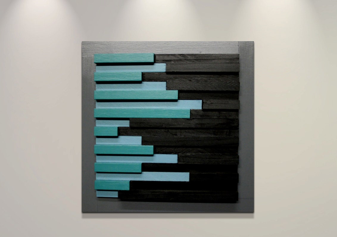 Spring Sale, 31% Off: Modern Wooden Contemporary Home Decor - 15"x15"x2" - Urban Wall Artwork - Quality Modern Wood Sculpture