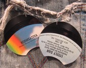 Vintage Vinyl Record Earrings, Steely Dan "Bodhisattva"