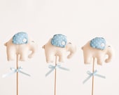 Elephants handmade. Garden Decor. Set of 3. Art. Decorative Toys For Room. Child's Room Decoration