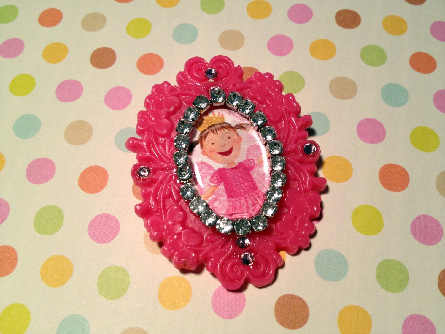 Pinkalicous Rhinestone Brooch