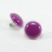 Fuchsia Stud Earrings 20mm - Raspberry Bright Resin Stud Earrings - Post Stud Earrings - Earring Studs - Surgical Stainless Steel Posts
