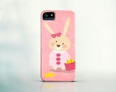 iPhone 5 Case, iPhone 4 Case, Galaxy S3 Case - A lovely baby rabbit looking for stars